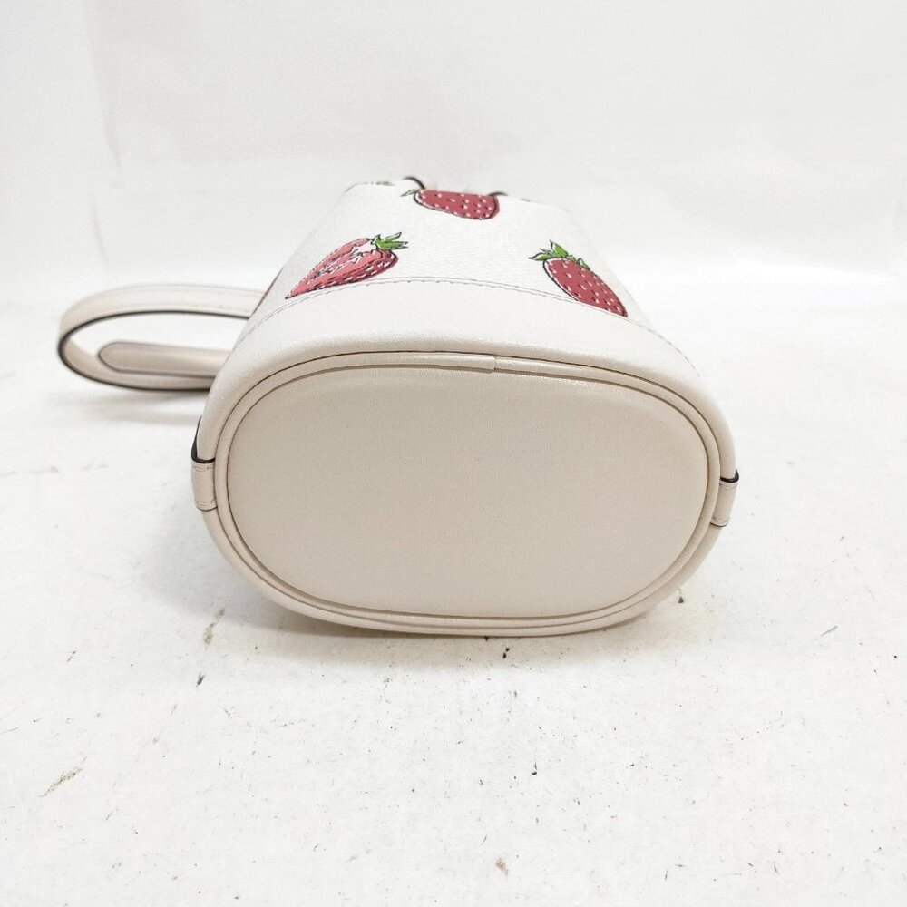 Authentic  COACH Shoulder Bag White PVC mn192-121725 - Picture 5 of 16